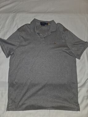 Polo Ralph Lauren Men's Short Sleeve Gray Classic Fit Polo Shirt Xl